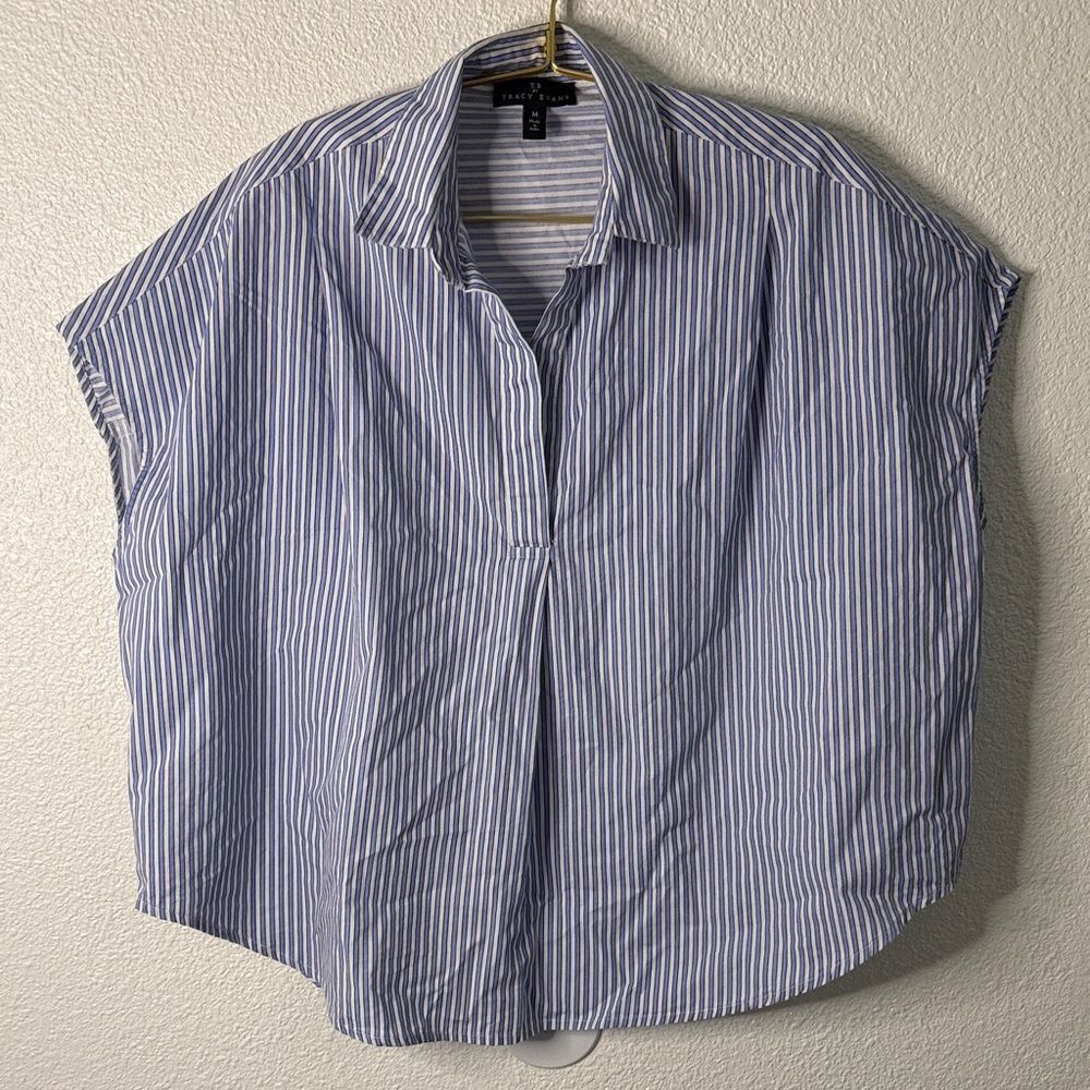 Tracy Evan’s-  Striped Button-Down Shirt